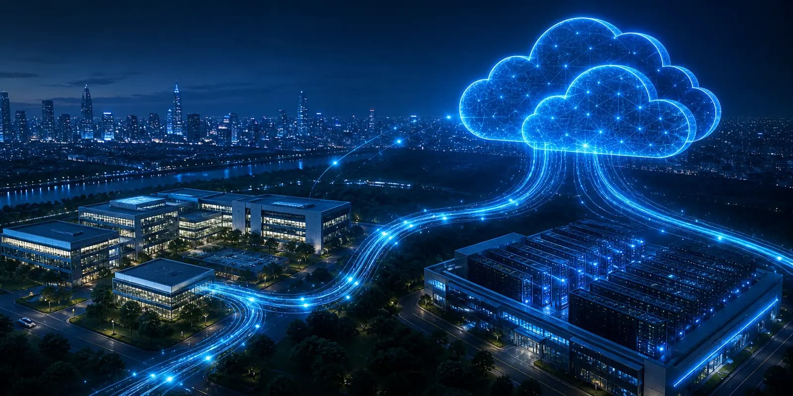 Representação visual da solução Cloud e Data Center